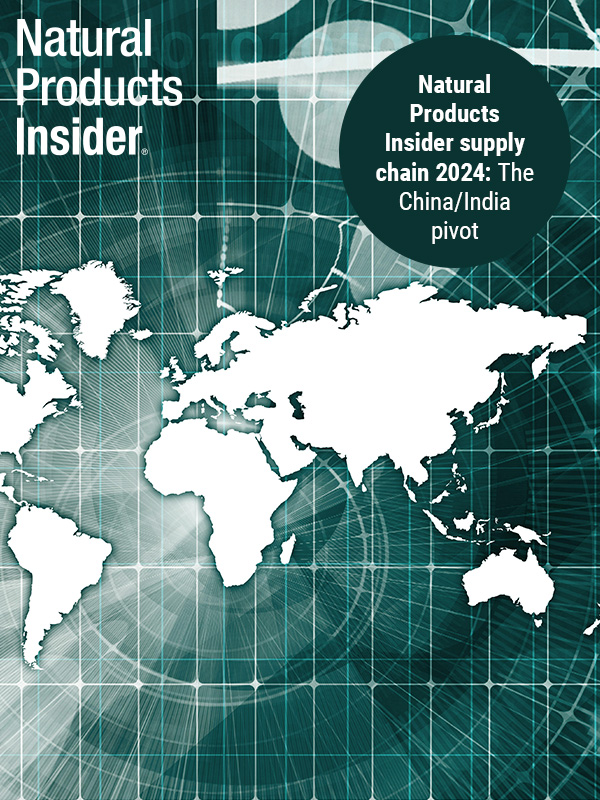 Report: Natural Products Insider supply chain 2024: The China/India pivot